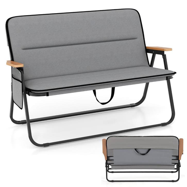 LIVSK Dubbele Campingstoel - Ademend Oxford-Stof - Ergonomis, Tuin en Terras, Kruiwagens, Nieuw, Verzenden
