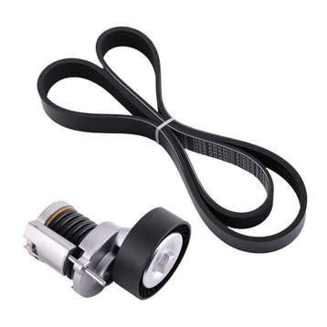 Serpentine belt + belt tensioner geschikt voor VW Golf VI..., Auto-onderdelen, Verzenden, Nieuw, Volkswagen