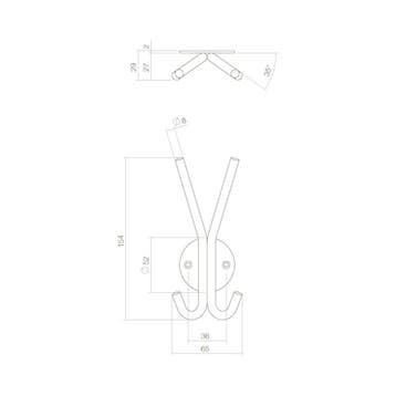Intersteel Hoed-/jashaak - RVS, Verzenden, Nieuw