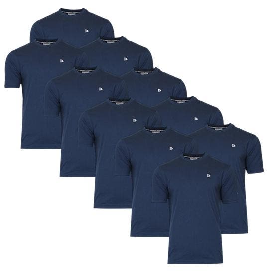 Donnay Donnay Heren - 10-Pack - T-Shirt Vince - Navy, Kleding | Heren, T-shirts, Nieuw, Verzenden