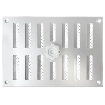 Aluminium afsluitbaar schuifrooster opbouw 215 x 150mm - ALU, Verzenden, Nieuw