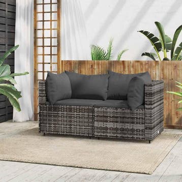 Modulaire Tuinbank Set - Tweedekansje - Laatste Stuk!, Tuin en Terras, Ophalen of Verzenden, Zo goed als nieuw, Rotan