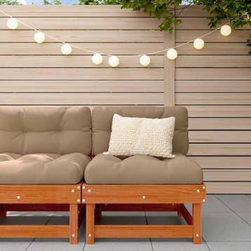 vidaXL Tuin Midden Sofa Massief grenenhout Waskleur Bruin, Verzenden, Nieuw