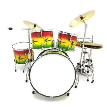 Miniatuur decoratief Rasta drumstel, Verzamelen, Ophalen of Verzenden, Nieuw, Overige typen