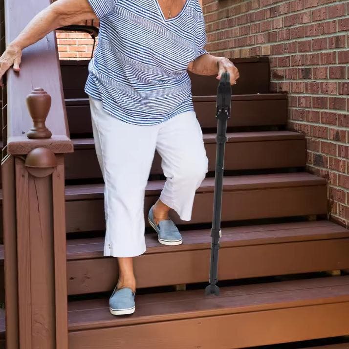 Opvouwbare Wandelstok met Zitje Verstelbaar Stoel Loopstok, Sport en Fitness, Bergsport en Wandelen, Nieuw, Verzenden