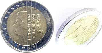Nederland 2 Euro Fehlpraegung Nl 2000 Ring ohne Randinsch..., Verzenden