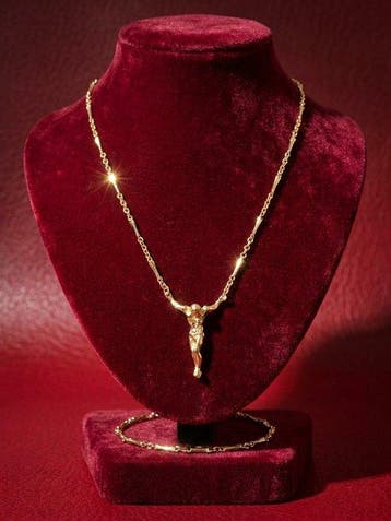 Zilver - Ketting met hanger - Na Salvador Dalí - Christus