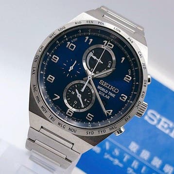 Seiko - World Time Solar - Zonder minimumprijs - V195-0AE -