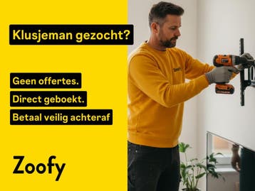 Klusjesman gezocht? Boek snel een vakman via Zoofy, 24-uursservice