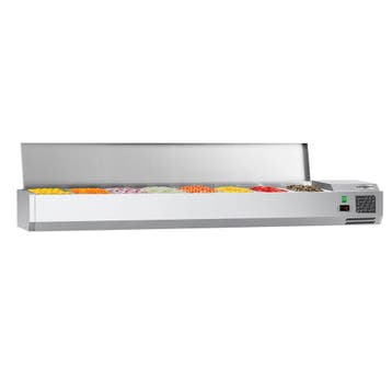 GGM Gastro | Opzetkoelvitrine ECO - 1800x395mm - 8x GN 1/3 |, Verzenden