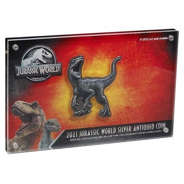 Niue. 5 Dollars 2021 2 oz $5 NZD Jurassic World Silver