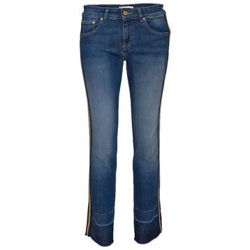 Essentiel • blauwe jeans Simmer met bies • W26, Kleding | Dames, Essentiel, Verzenden, Nieuw, Blauw