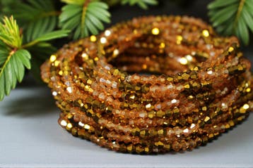 Waist Beads / Afrikaanse Heupketting - IZIEGBE - Goud crysta, Sieraden, Tassen en Uiterlijk, Kettingen, Ophalen of Verzenden, Nieuw
