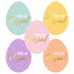 50 Vrolijk Pasen stickers, Verzenden, Nieuw, Versiering, Pasen