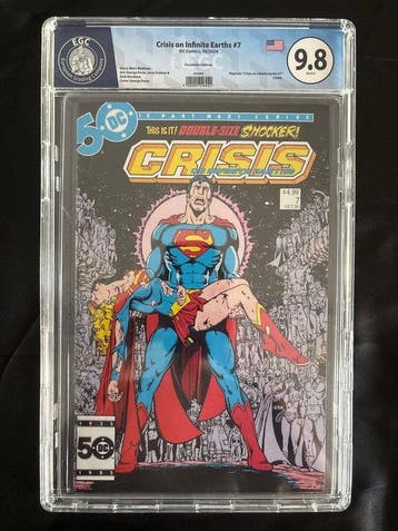 Crisis on Infinite Earths #7 - Facsimile Edition - EGC 9.8 -, Nieuw