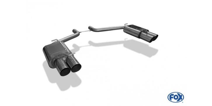 FOX Dodge Challenger einddemper rechts/links - 2x100 type 14, Auto-onderdelen, Uitlaatsystemen, Nieuw, Verzenden