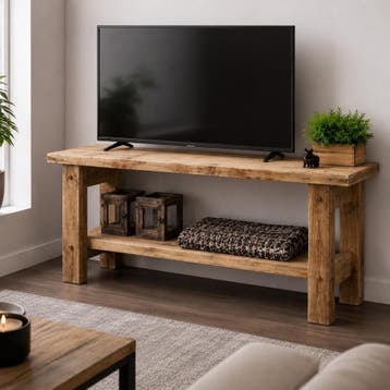 Houten sidetable, tv meubel, badkamer meubel, Verzenden, Nieuw, Overige houtsoorten, Stoer, landelijk, eigentijds