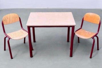 EROMES - Kindermeubels (3) - Staal, Hout - Vintage