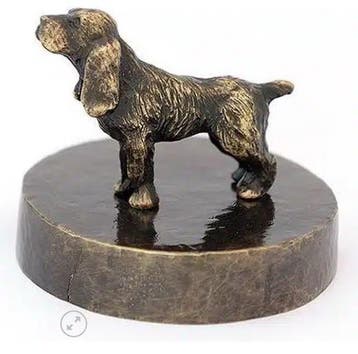 Honden urn verbronsd Cocker Spaniel, Nieuw
