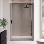Douchewand Calgary 100 x 190 cm Zwart – Getint 8 mm, Verzenden, Nieuw, Douche