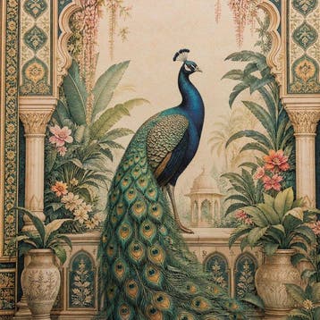 Paneel - GA009 - Decoratief Il Pavone del Palazzo –