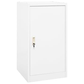 vidaXL Zadelkast 53x53x105 cm staal wit, Dieren en Toebehoren, Paarden en Pony's | Overige Paardenspullen, Verzenden, Nieuw