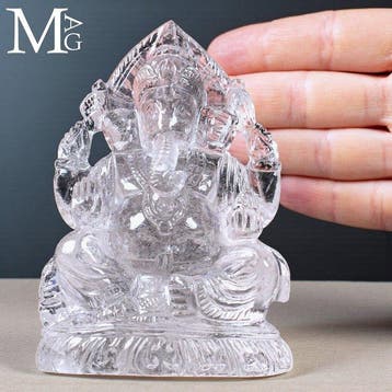 Prachtig handgesneden Ganesha-beeld Uitzonderlijk helder