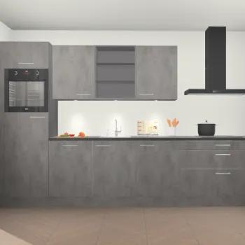 Beton antraciet keuken Marrakech 21815, Huis en Inrichting, Verzenden, Nieuw