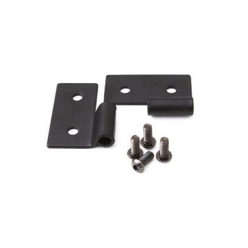 Rampage 1976-1983 Jeep CJ5 Lower Door Hinge Brackets - Black, Ophalen of Verzenden
