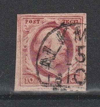 Postzegel Ned 1852 Nr.2 gebruikt zie omschrijving (1372), Verzenden, T/m 1940, Gestempeld