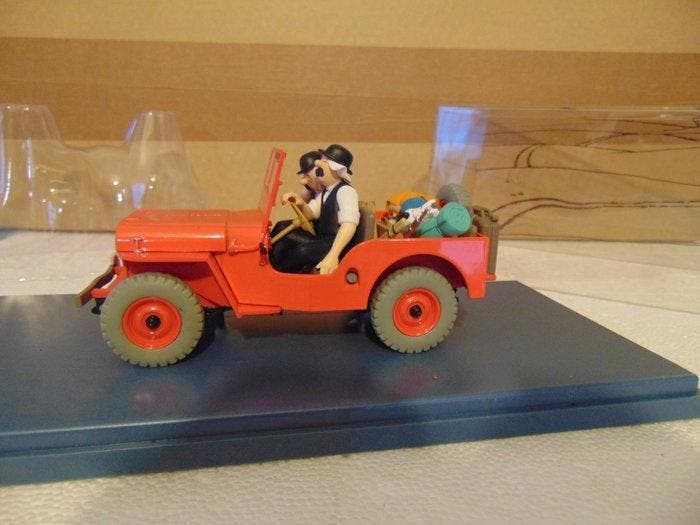 Hachette 1:24 - Modelauto - Jeep rouge avec deux personnages, Boeken, Strips | Comics
