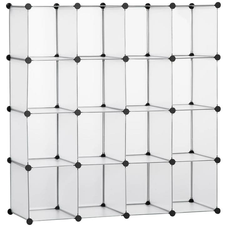 DIY Kubus Opbergsysteem 16 Kubussen Opbergdoos Kunststofkast, Huis en Inrichting, Woonaccessoires | Kussens, Nieuw, Verzenden