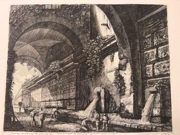 Luigi Rossini (1790–1857), after - Veduta del Condotto, Antiek en Kunst
