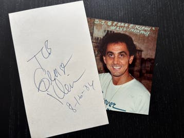 Elvis Presley gerelateerde handtekening George Klein, Ophalen of Verzenden, Nieuw, Foto of Kaart, Gesigneerd