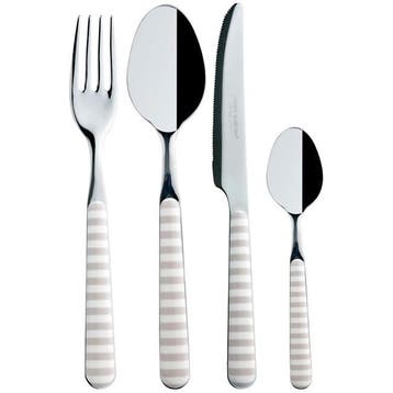 Scheepsservies Bone Bestek Set 24-delig, Watersport en Boten, Accessoires en Onderhoud, Ophalen of Verzenden, Nieuw