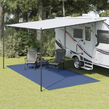 vidaXL Tenttapijt 5x2,5 m blauw, Verzenden, Nieuw