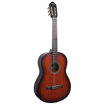 Valencia VC204HCSB Hybrid Neck Klassieke Gitaar 4/4 Brown, Ophalen of Verzenden, Nieuw