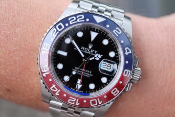 Horloge Rolex GMT-Master ll NIEUW, VOLLEDIG IN DE STIKKERS, Staal, Polshorloge, Nieuw, Ophalen of Verzenden