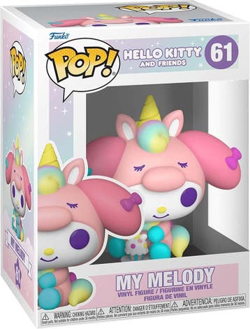 Funko Pop! - Hello Kitty My Melody (Unicorn Party) #61 |, Verzamelen, Poppetjes en Figuurtjes, Verzenden, Nieuw