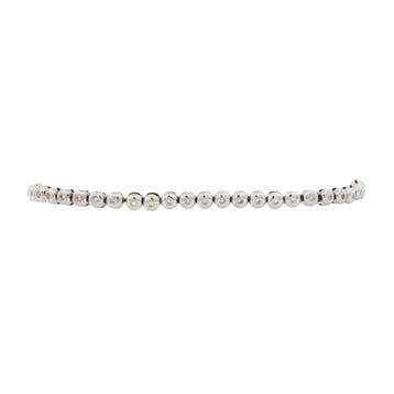 Witgouden tennisarmband met diamant 18 karaat, Sieraden, Tassen en Uiterlijk, Verzenden, Zo goed als nieuw, Goud