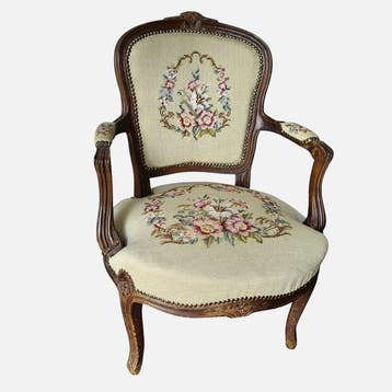 Fauteuil - Wortelnotenhout - Bergère Fauteuil