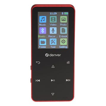 MP4-speler | Denver | 4 GB (USB C, Rood), Verzenden, Nieuw