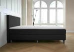 ACTIE! Boxspring Florence 180 200 Zwart, Verzenden, Zwart, 180 cm, 200 cm