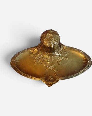 Susse - Inktpot - Brons (verguld/verzilverd/gepatineerd/koud, Antiek en Kunst