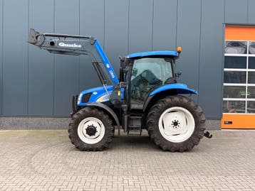New Holland TS100 met Quicke Q55 voorlader, Ophalen of Verzenden, Gebruikt