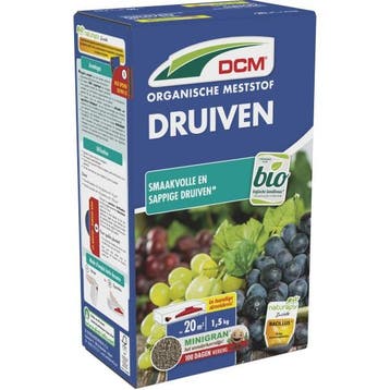 Druiven mest | DCM | 1.5 kg (20 m², Bio-label), Verzenden