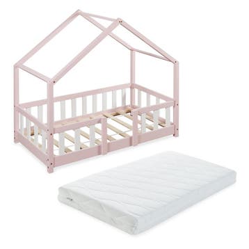 Kinderbed Treviolo met uitvalbeveiliging en matras 70x140 ro, Verzenden, Nieuw
