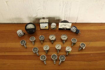 Industriële apparatuur - Vintage Industriële Drukmeters &