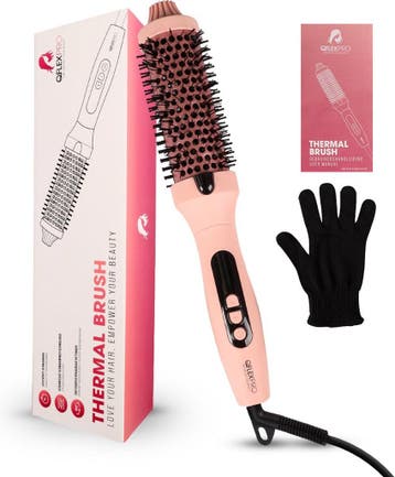 QFLEX Pro Warmteborstel 38mm - Roze, Verzenden, Nieuw