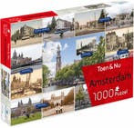 Toen & Nu - Amsterdam Puzzel (1000 stukjes) | Tuckers Fun, Verzenden, Nieuw